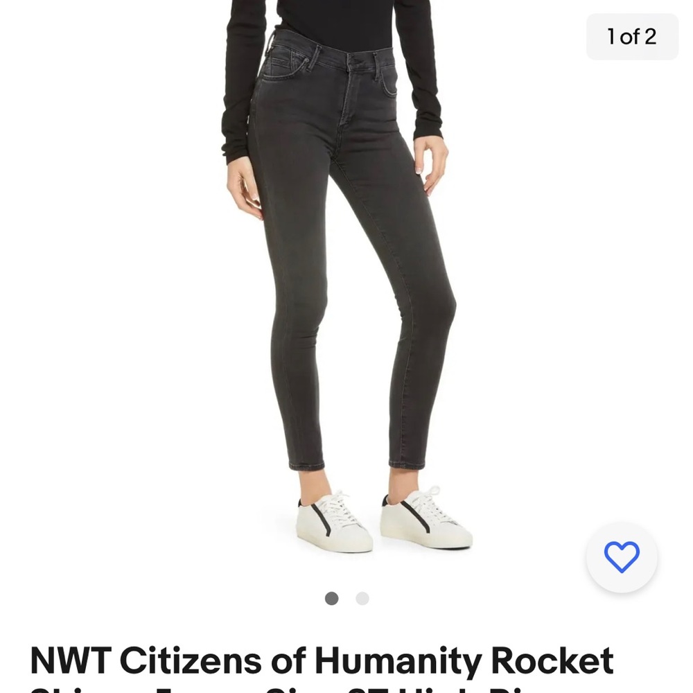C of H dark grey skinny denim jeans